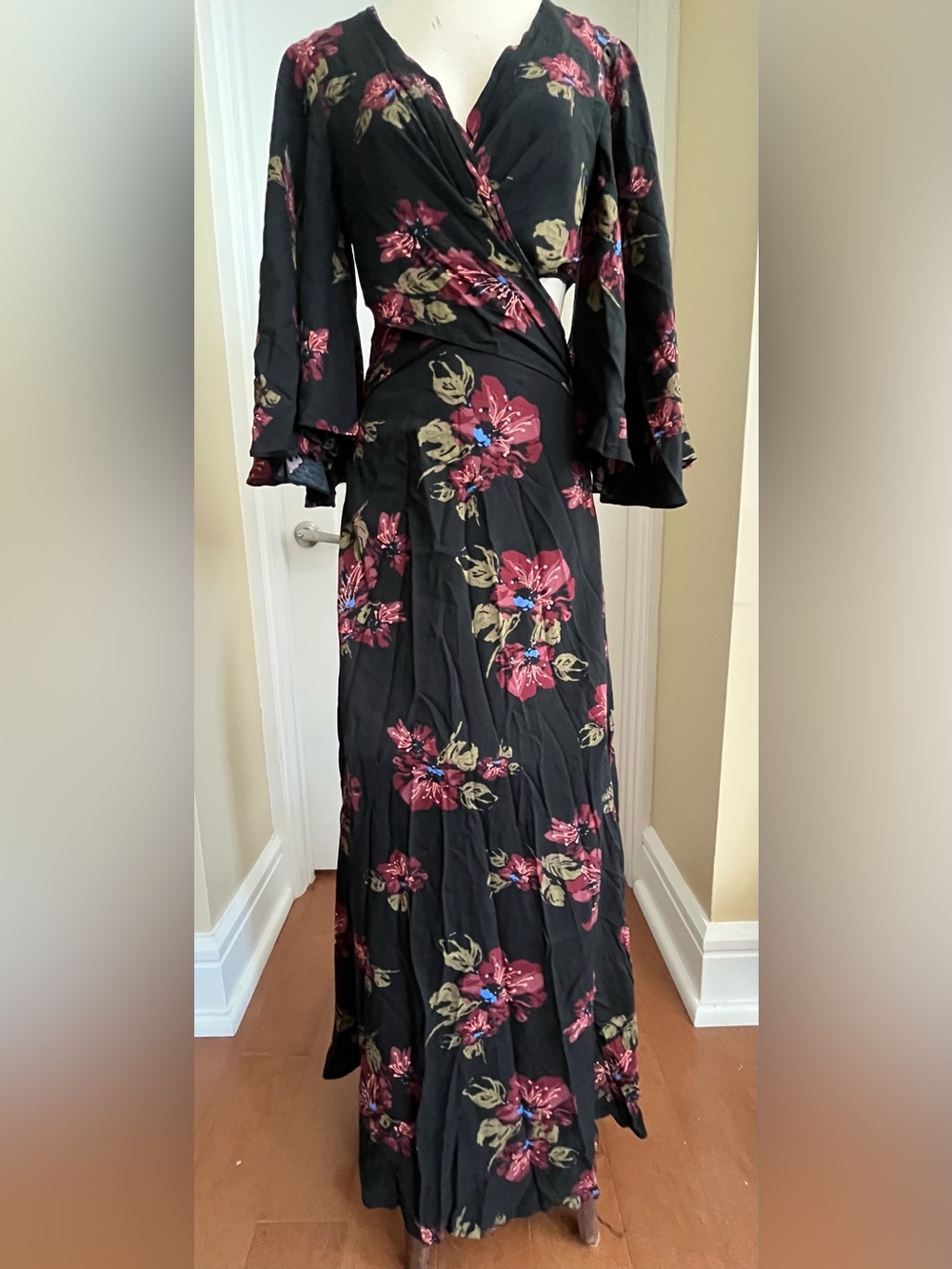 RARE NWT! Free People BLACK (Jasper?) Maxi Dress